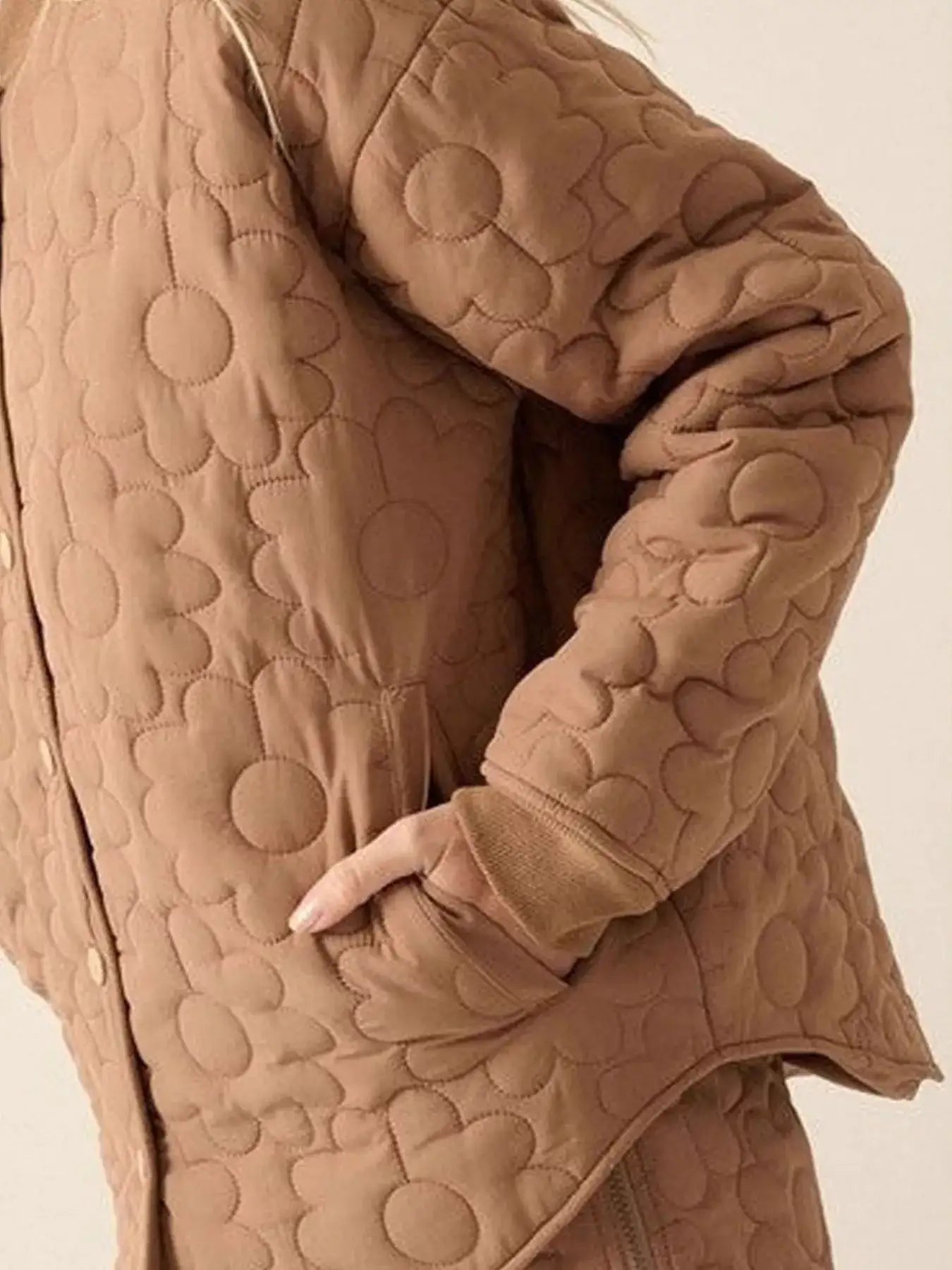 Textured snap button outerwear jacket - Bela Fils BoutiqueBela Fils Boutique